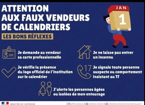 Attention aux faux vendeurs de calendriers